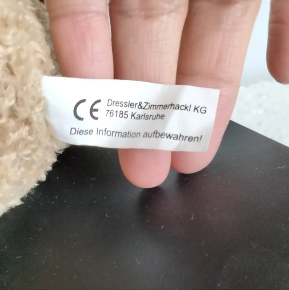 8" Thinking of You Teddy Bear with Note and Blanket by Mama J - Picture 9 of 10